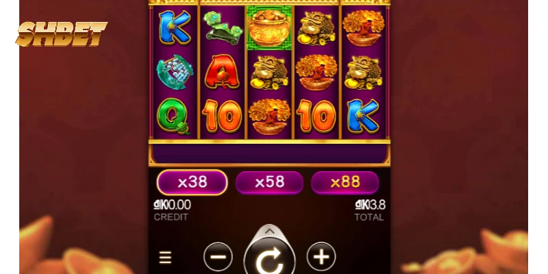 Nhấn nút SPIN để bắt đầu quay hũ Nhấn nút SPIN để bắt đầu quay hũ