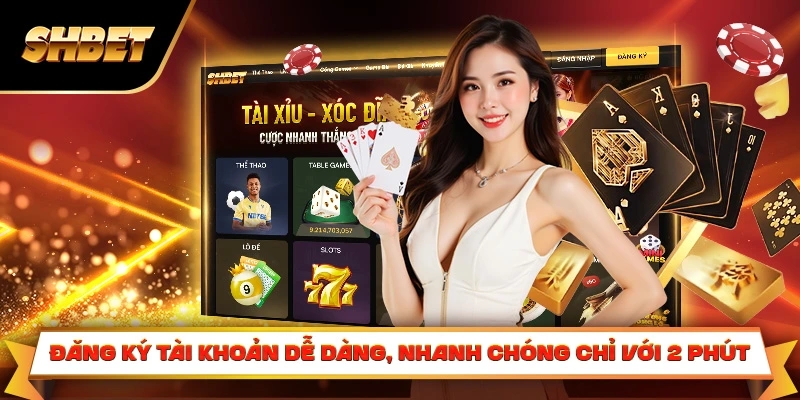 Đăng ký tài khoản SHBET dễ dàng, nhanh chóng chỉ với 2 phút Đăng ký tài khoản SHBET dễ dàng, nhanh chóng chỉ với 2 phút