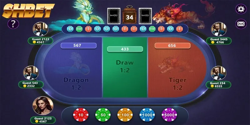 Dragon Tiger tựa game lấy cảm hứng từ trận chiến của Rồng và Hổ Dragon Tiger tựa game lấy cảm hứng từ trận chiến của Rồng và Hổ