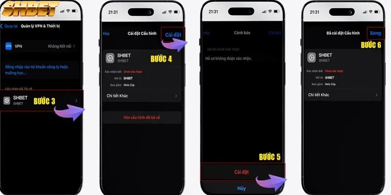 Hướng dẫn các bước tải app dành cho IOS Hướng dẫn các bước tải app dành cho IOS