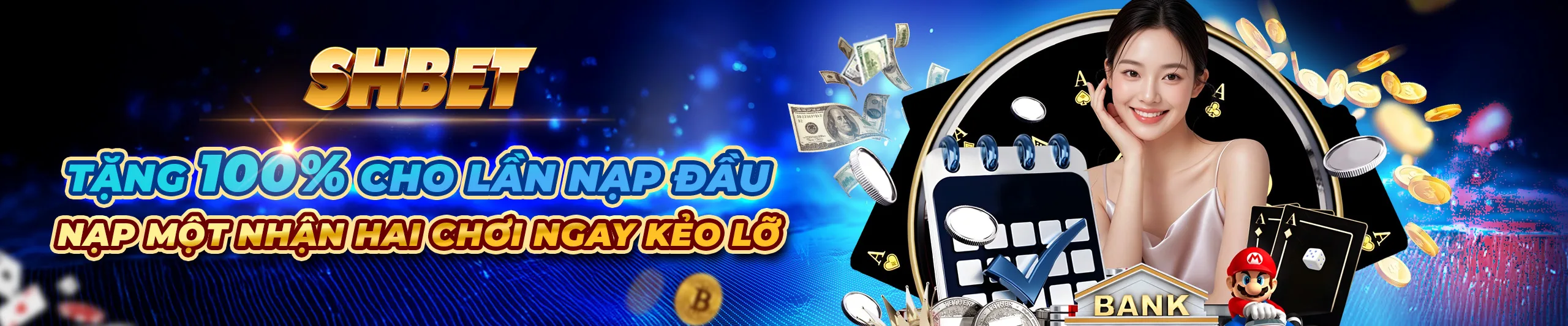 3 SHBET SHBET - Khuyến mãi nhân đôi khi nạp lần đầu
